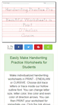 Mobile Screenshot of handwritingpractice.net